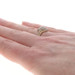 Yellow Gold Diamond Cluster Bypass Ring - 14k Round Brilliant .50ctw Waterfall