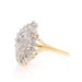 Yellow Gold Diamond Cluster Cocktail Ring - 10k Single .33ctw