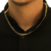 Yellow Gold Diamond Cut Figaro Chain Men's Necklace 19 3/4" - 10k Yellow Gold Diamond Cut Figaro Chain Men's Necklace 19 3/4" - 10k