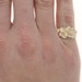 Yellow Gold Nugget Men's Ring - 10k Statement Yellow Gold Nugget Men's Ring - 10k Statement