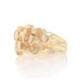 Yellow Gold Nugget Men's Ring - 10k Statement Yellow Gold Nugget Men's Ring - 10k Statement