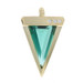 Yellow Gold Tourmaline Diamond Geometric Pendant - 14k Step Cut Triangle 9.24ctw Yellow Gold Tourmaline Diamond Geometric Pendant - 14k Step Cut Triangle 9.24ctw