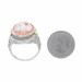 White Gold Carved Shell Cameo Art Deco Three Graces Cameo Ring - 14k Filligree White Gold Carved Shell Cameo Art Deco Three Graces Cameo Ring - 14k Filligree