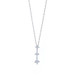 White Gold Diamond Journey Pendant Necklace 7 1/4" 18" - 14k Princess .33ctw White Gold Diamond Journey Pendant Necklace 7 1/4" 18" - 14k Princess .33ctw