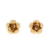 Yellow Gold Flower Stud Earrings - 14k Blossoms Pierced