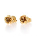 Yellow Gold Flower Stud Earrings - 14k Blossoms Pierced