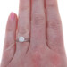 White Gold Diamond Engagement Ring - 10k Round Brilliant .50ctw Cathedral