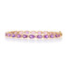 Yellow Gold Amethyst Link Bracelet 7 1/4" - 14k Oval 10.35ctw