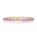 Yellow Gold Amethyst Link Bracelet 7 1/4" - 14k Oval 10.35ctw