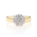 Yellow Gold Diamond Cluster Cocktail Ring -10k Round Brilliant .50ctw Engagement