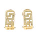 Yellow Gold Greek Key Earrings - 14k Pierced
