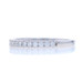White Gold Diamond Band - 14k Round Brilliant .28ctw French Set Ring