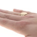 Yellow Gold Signet Men's Ring - 10k Engravable Brushed Oval
