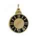 Yellow Gold Clock Charm - 14k Love Message Moves Pendant