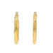 Yellow Gold Rope Twist Hoop Earrings - 14k Pierced
