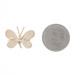 Yellow Gold Diamond Butterfly Brooch - 14k Round Brilliant .22ctw Insect