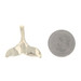 Yellow Gold Whale Tail Pendant - 14k Marine Life