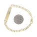 Yellow Gold Identification Bracelet 5 3/4" - 10k Engravable ID