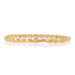 Yellow Gold Diamond X Link Bracelet 7" - 14k Round Brilliant 1.00ctw