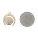 Yellow Gold Good Luck Spinner Charm - 14k I Love You Pendant Moves