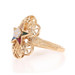 Yellow Gold Gemstones Order of the Easter Star Ring - 14k Star Point Masonic