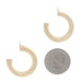 Yellow Gold Half Hoop Earring Enhancers - 14k