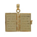 Yellow Gold Lord's Prayer Charm - 14k Holy Bible
