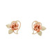 Yellow Gold Heart Blossom Black Hills Gold Stud Earrings 10k Rose Bud Pierced