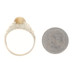 Yellow Gold Tiger's Eye Men's Ring 10k Oval Cabochon Solitaire
