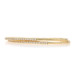 Yellow Gold Diamond Bangle Crossover Bracelet 6 1/2" 14k Round Brilliant 1.71ctw