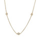 Yellow Gold Diamond by the Yard Necklace 18" 14k Round Brilliant 1.04ctw
