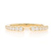 Yellow Gold Diamond Cuff Band 14k Round Brilliant .31ctw Adjustable Ring