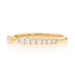 Yellow Gold Diamond Cuff Band 14k Round Brilliant .31ctw Adjustable Ring