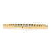Yellow Gold Emerald Diamond Flex Bangle Bracelet 6 3/4" 14k Round 2.12ctw