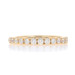 Yellow Gold Diamond Wedding Band - 14k Round Brilliant .50ctw French Set Ring