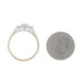 Yellow Gold Diamond Cluster Ring 14k Round Brilliant .25ctw Three-Stone