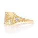 Yellow Gold Citrine Diamond Cocktail Ring 14k Square Cushion 7.20ctw