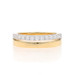 Yellow Gold Diamond Wedding Band 14k Round Brilliant .38ctw Stacked Ring