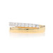 Yellow Gold Diamond Wedding Band 14k Round Brilliant .38ctw Stacked Ring