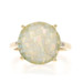 Yellow Gold Opal Triplet Cocktail Solitaire Ring 10k Mosaic