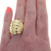 David Yurman Sculpted Cable Dome Statement Band Yellow Gold 18k Ring