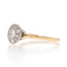 Yellow Gold Diamond Vintage Engagement Ring 14k Round Brilliant .51ctw Halo