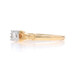 Yellow Gold Diamond Art Deco Solitaire Ring 14k Round Brilliant .10ct Milgrain