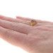 Yellow Gold Glass Vintage Solitaire Ring 10k SZ 6 1/2