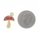Yellow Gold Mushroom Charm 18k Fungi