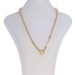 Yellow Gold Paperclip Chain Necklace 17 1/2" - 14k Italy