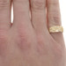 Yellow Gold Diamond Nugget Unisex Band 14k Round Brilliant .10ctw Ring