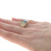 Yellow Gold Topaz Diamond Ring 14k Marquise 2.29ctw Ribbed
