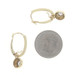 Yellow Gold Solitaire Dangle Earrings 14k Round Brilliant .20ctw Pierced