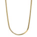 Yellow Gold Herringbone Chain Necklace 20" 14k